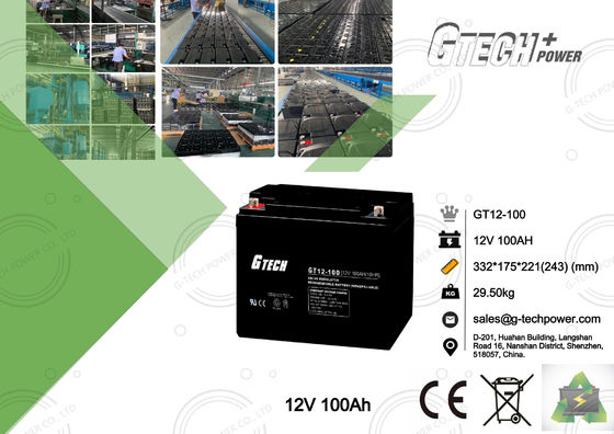 Maintenance Free Sealed Lead Acid Battery 12v 100ah For UPS Telecom