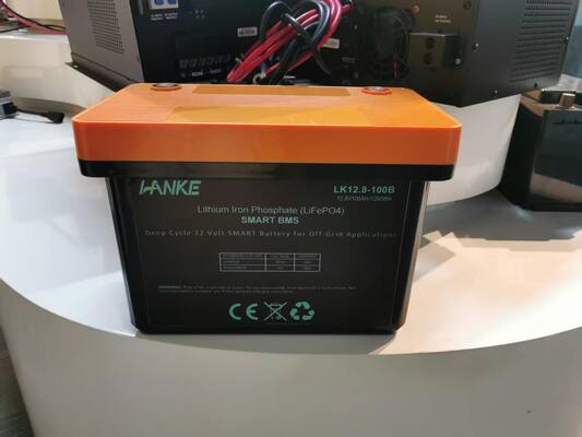 12.8V 100Ah LiFePO4 μπαταρία με 6000 κύκλους για αποθήκευση ηλιακής ενέργειας