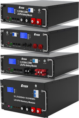 LiFePO4 Battery Pack 51.2V 200Ah 10KWH Rack Mounted Energy Storage Battery for UPS