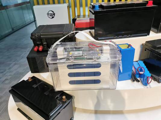 12.8V 100Ah μπαταρία LiFePO4 με διάρκεια ζωής 6000 κύκλων και διαφανές περίβλημα για αποθήκευση ηλιακής ενέργειας