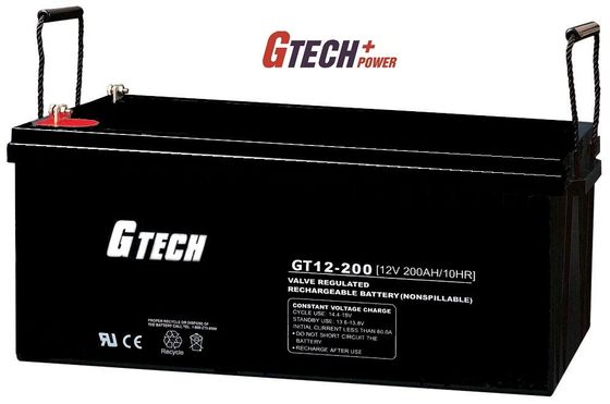 AGM VRLA 12V 200Ah ρύθμισε την όξινη μπαταρία μολύβδου για τα συστήματα ηλιακής ενέργειας, UPS, τηλεπικοινωνίες, συσκευές ελέγχου προσπέλασης