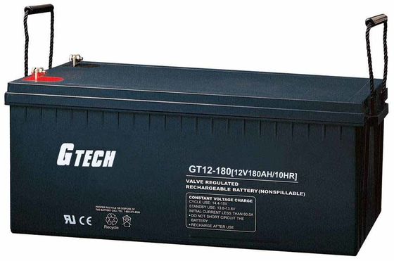 12v 180ah σφράγισε την όξινη μπαταρία τελικό F2 μολύβδου για το UPS